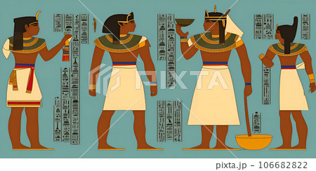 エジプトの壁画 イラストのイラスト素材 [106682822] - PIXTA