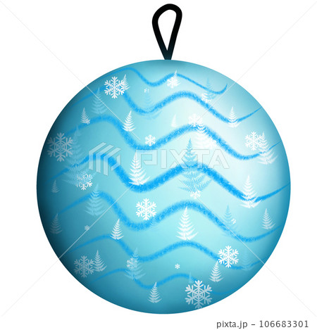 blue christmas ball 106683301
