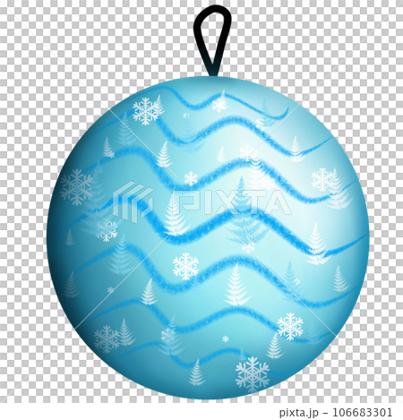 blue christmas ball 106683301