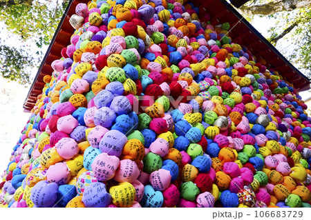 カラフルなくくり猿　京都金剛寺　八坂庚申堂　京都の人気スポット　日本三庚申 106683729