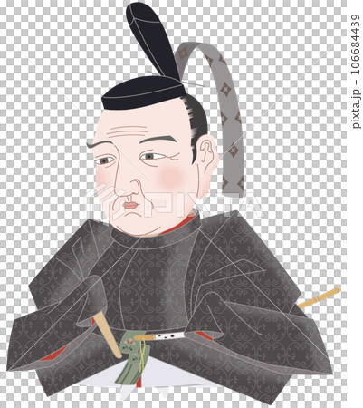 徳川光圀　肖像画　デフォルメ 106684439