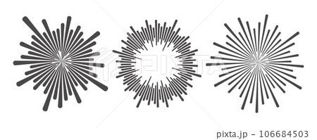 Circle sound wave. Audio music equalizer. Round circular icons set. Spectrum radial pattern and frequency frame. Vector design Circle sound wave. Audio music equalizer. Round circular icons set. Spectrum radial pattern and frequency frame. Vector design 106684503