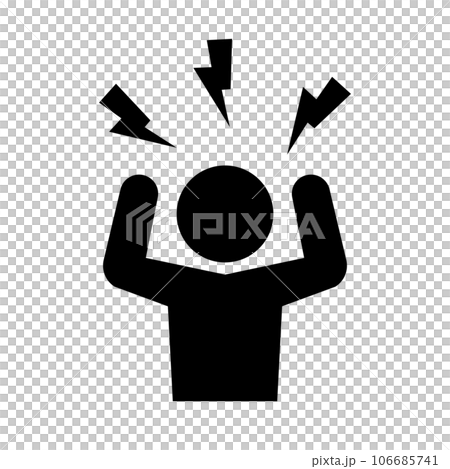 怒っている人 ピクトグラム 106685741