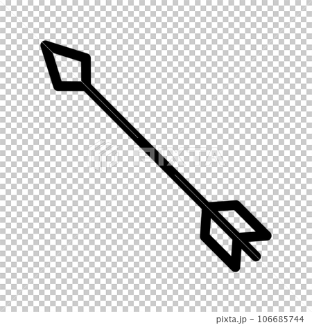 弓矢の矢 アイコン シンプル 弓矢の矢 アイコン シンプル 106685744