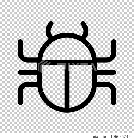 Simple insect icon. insect. vector. 106685749