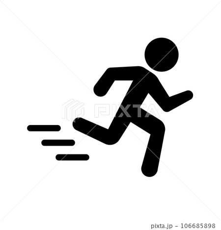走る ピクトグラム 106685898