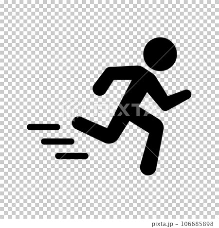 走る ピクトグラム 106685898