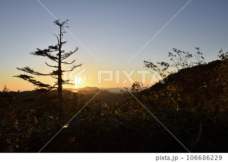 帝釈山から田代山へ、登山、福島県 106686229