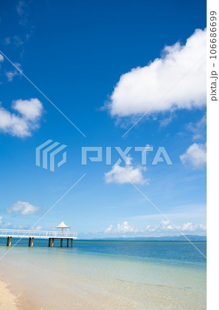 石垣島 フサキビーチからの眺め 石垣島 フサキビーチからの眺め 106686699