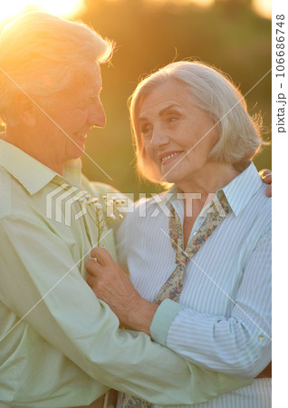 happy senior couple in love happy senior couple in love 106686748