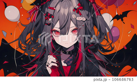 ハロウィンコスプレ　小悪魔風コスプレのかわいい女の子「AI生成画像」 106686763