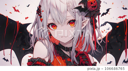 ハロウィンコスプレ　小悪魔風コスプレのかわいい女の子「AI生成画像」 106686765
