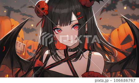 ハロウィンコスプレ　小悪魔風コスプレのかわいい女の子「AI生成画像」 106686767