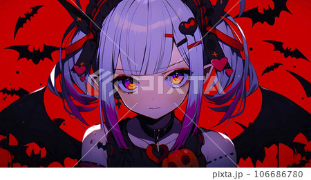 ハロウィンコスプレ　小悪魔風コスプレのかわいい女の子「AI生成画像」 106686780