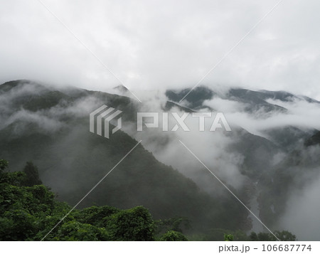 徳島県小歩危峡雲海 106687774