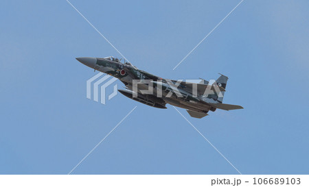 航空自衛隊飛行教導群F-15DJイーグル上昇 106689103