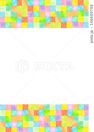 カラフルな幾何学模様　背景素材 106689788