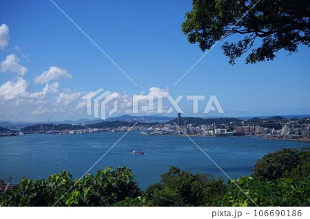 和布刈展望台から見た下関の街 106690186