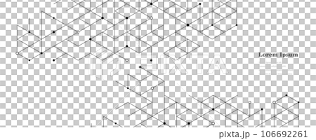 幾何抽象六邊形科學背景透明 106692261