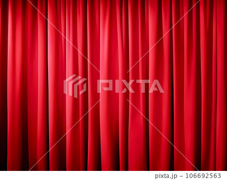 赤いカーテン・緞帳 106692563