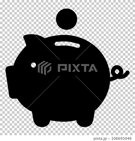 Pig piggy bank icon Pig piggy bank icon 106693046