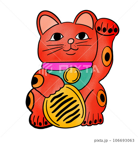 The Maneki Neko drawing image for Japanese concept The Maneki Neko drawing image for Japanese concept 106693063