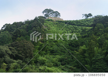 山中御殿から見上げた三の丸（月山富田城） 106695050