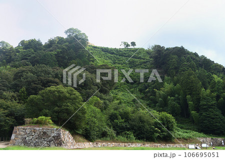 山中御殿から見上げた七曲がり(月山富田城) 山中御殿から見上げた七曲がり(月山富田城) 106695051