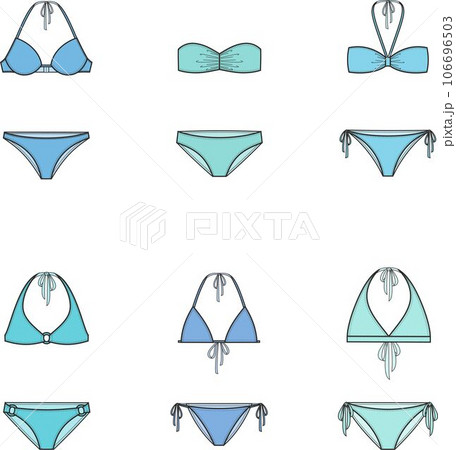 Womens two piece bikini swimsuit. 106696503