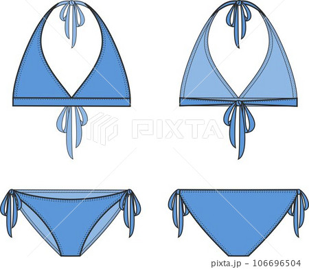 Womens two piece bikini swimsuit. 106696504