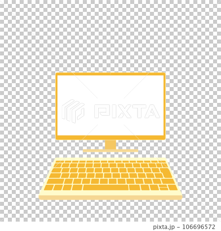 白屏鍵盤-獨立顯示器（16:9，前置，橙色，1 個顯示器） 106696572