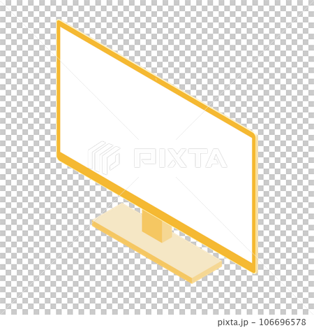 白屏顯示器（16:9、等距、左向、橙色、1 個顯示器） 106696578