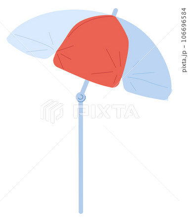 Parasol icon. Summer beach umbrella. Color sunshade 106696584