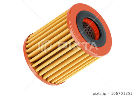 Car oil filter, 3D rendering 106701853