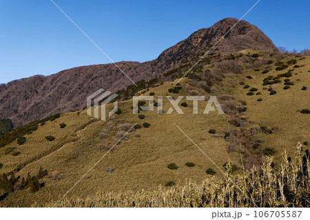 箱根・矢倉沢峠付近から見る金時山 箱根・矢倉沢峠付近から見る金時山 106705587
