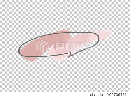 シンプルでおしゃれな手描き水彩風手描き吹き出しのイラスト シンプルでおしゃれな手描き水彩風手描き吹き出しのイラスト 106706581