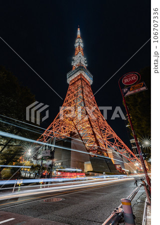 東京タワーとレーザービーム 106707336