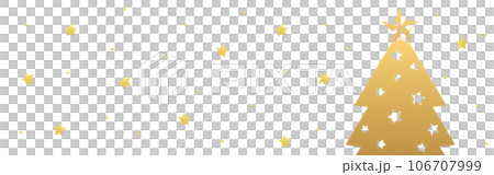 插圖_聖誕樹_金 106707999