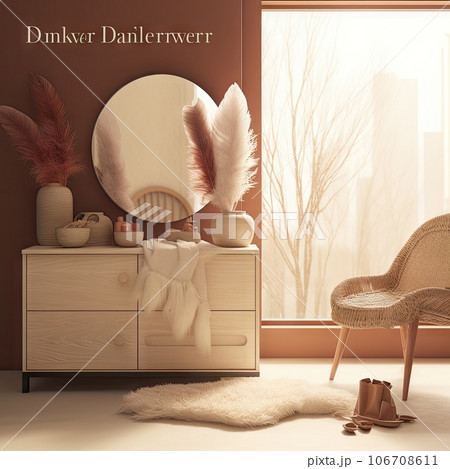 a dresser with feathers on it and a chair next to it in front of a window that says dixie dalwer a dresser with feathers on it and a chair next to it in front of a window that says dixie dalwer 106708611