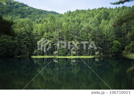 御射鹿池（みしゃかいけ）の風景 106710025
