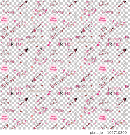 Pattern pattern HAPPY BIRTHDAY birthday letters 106710200