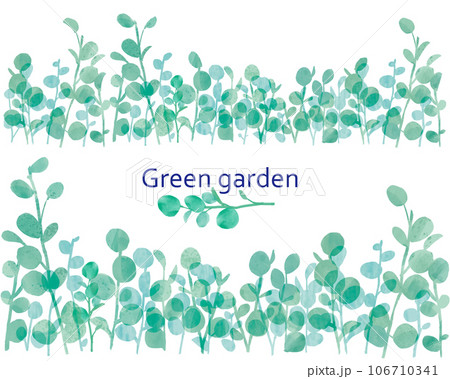 緑の植物素材_大小 106710341