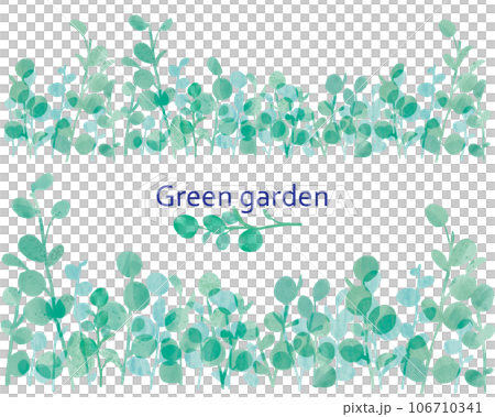 緑の植物素材_大小 106710341