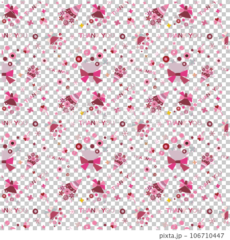 Pattern pattern floral bouquet set THANK YOU 106710447