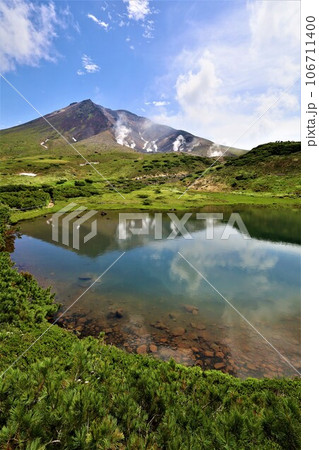 カムイミンタラ、神々の遊ぶ庭、大雪山、旭岳ロープウェイ、初夏の北海道、七月、旭岳は地球上のキャンパス 106711400