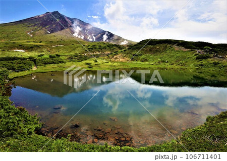 カムイミンタラ、神々の遊ぶ庭、大雪山、旭岳ロープウェイ、初夏の北海道、七月、旭岳は地球上のキャンパス 106711401