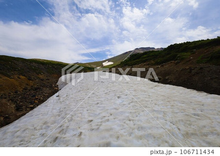 カムイミンタラ、神々の遊ぶ庭、大雪山、旭岳ロープウェイ、初夏の北海道、七月、旭岳は地球上のキャンパス 106711434