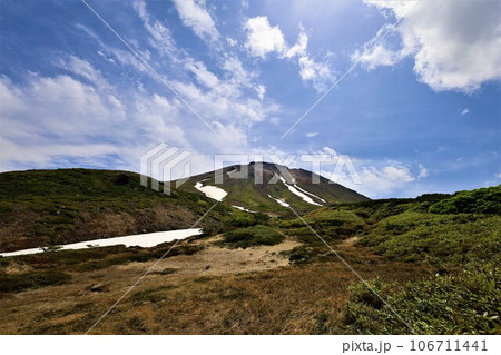 カムイミンタラ、神々の遊ぶ庭、大雪山、旭岳ロープウェイ、初夏の北海道、七月、旭岳は地球上のキャンパス 106711441
