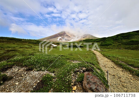 カムイミンタラ、神々の遊ぶ庭、大雪山、旭岳ロープウェイ、初夏の北海道、七月、旭岳は地球上のキャンパス カムイミンタラ、神々の遊ぶ庭、大雪山、旭岳ロープウェイ、初夏の北海道、七月、旭岳は地球上のキャンパス 106711738