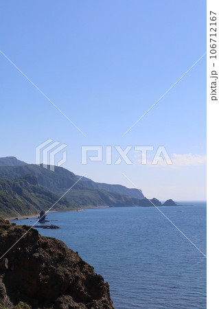 北海道、積丹半島ドライブ、八月の爽やかな風と共に、積丹ブルーの海をシーニックウェイでトレッキング 北海道、積丹半島ドライブ、八月の爽やかな風と共に、積丹ブルーの海をシーニックウェイでトレッキング 106712167